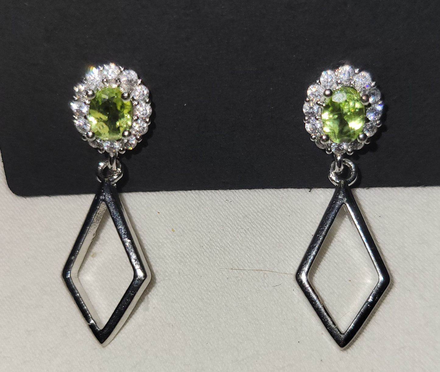 Peridot Silver Earrings