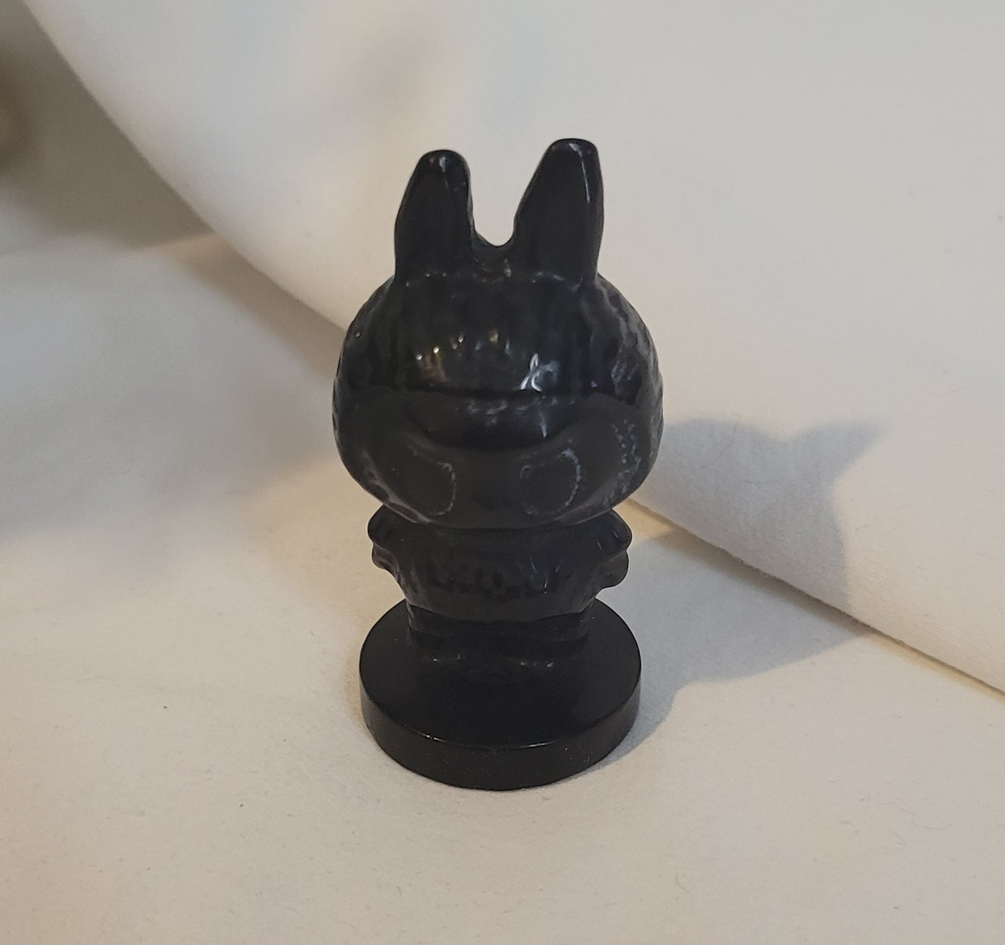 Medium Lafluflu Obsidian Figure