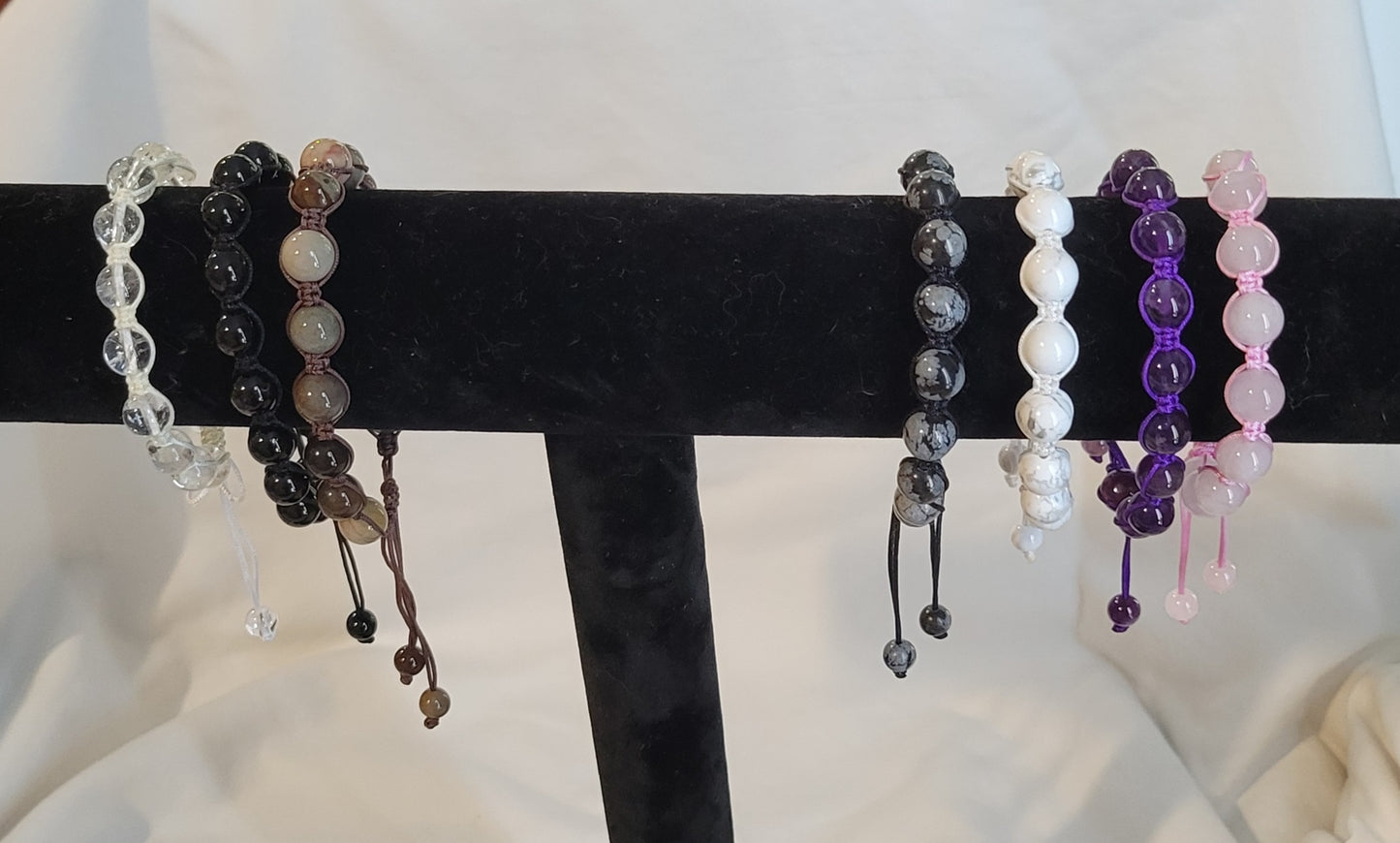 Crystal Adjustable Macrame Bracelets