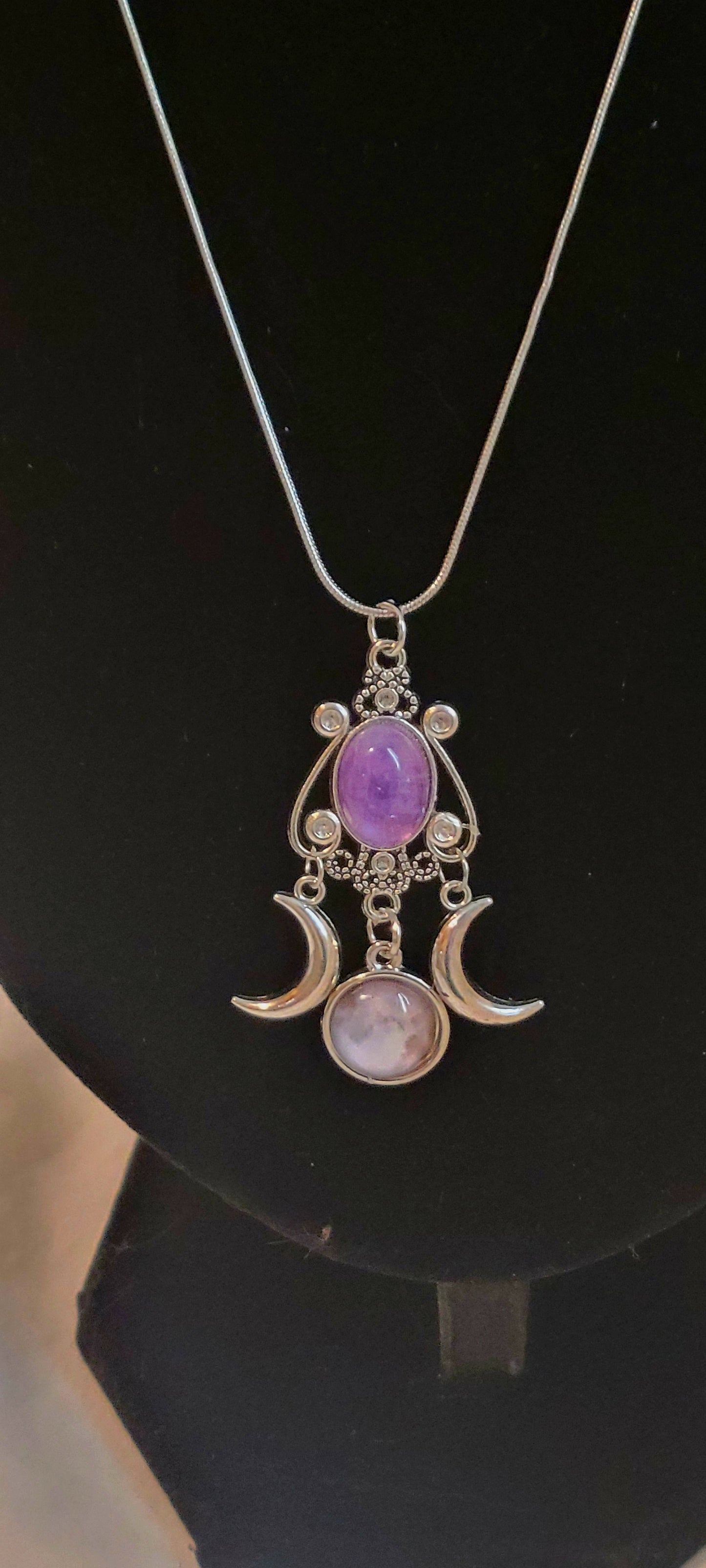 Amathyst Moon Necklace