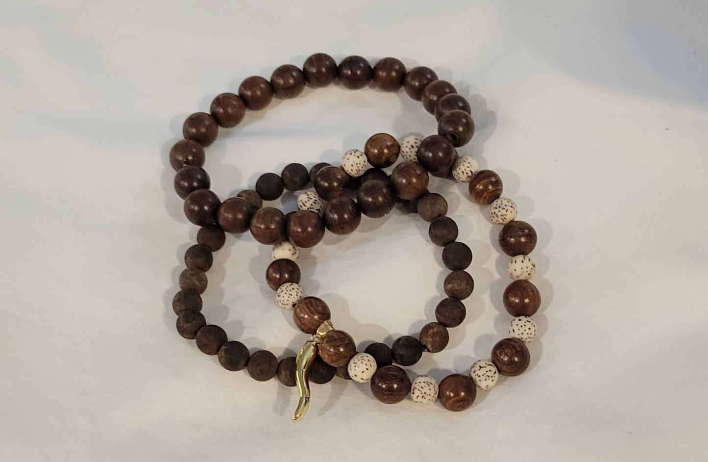 Wood Bead Bracelet Set