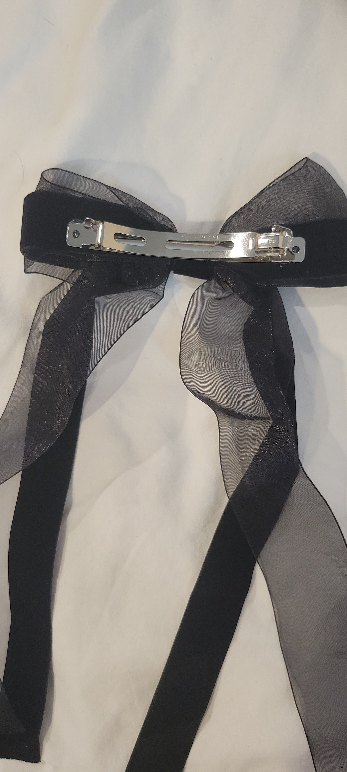 Handmade Black Hairbow & Scrunchy