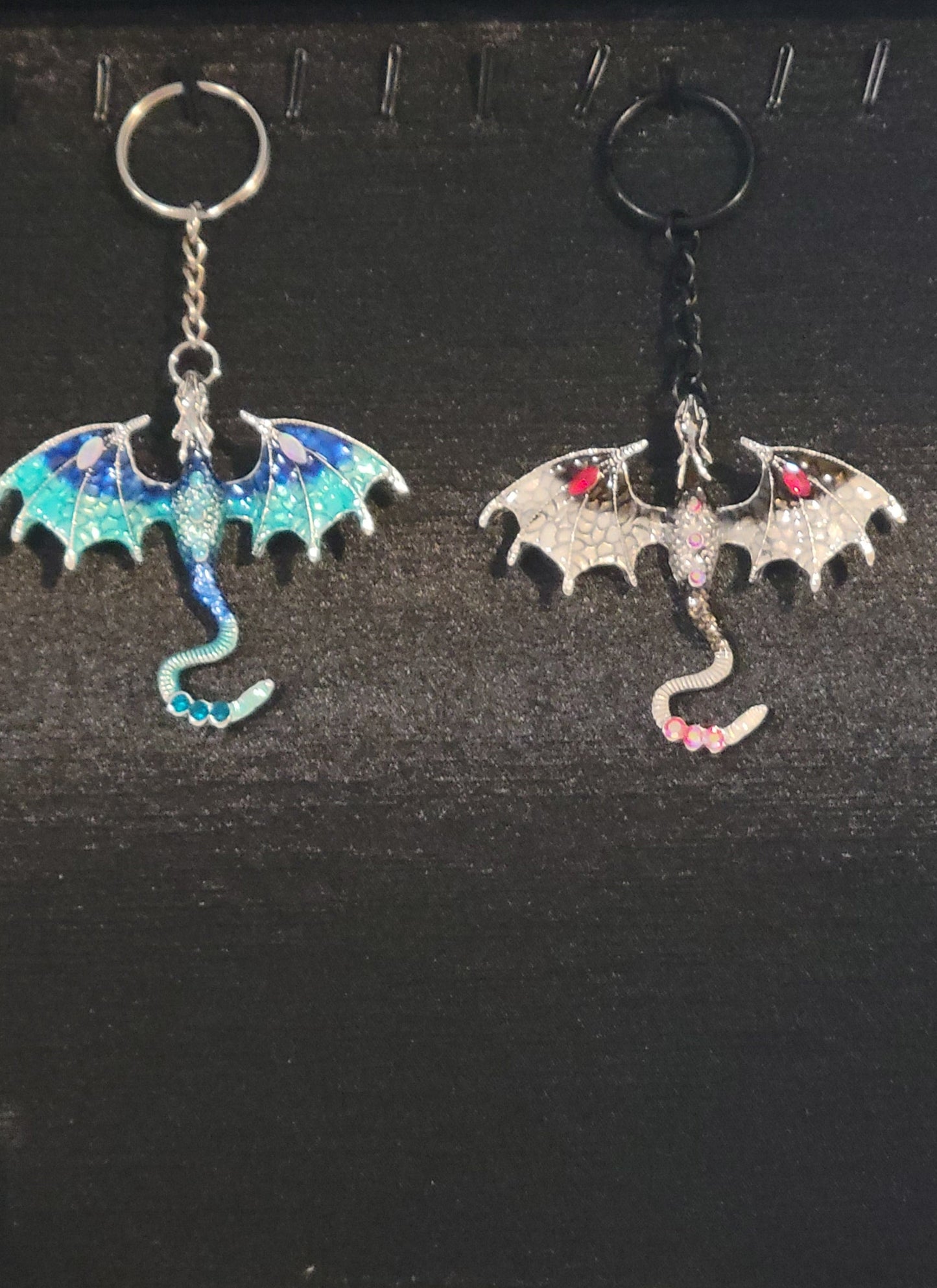 Crystal Dragon Keychains
