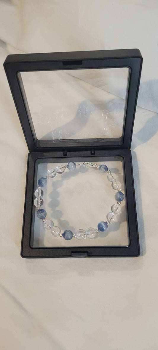 Kyanite and Quartz Bracelet