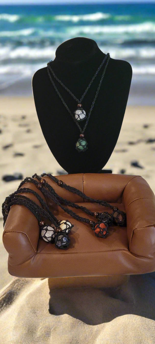 Single Stone Braided Necklace