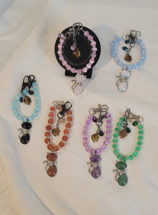 Cat Lovers Bag Chain and Pendant