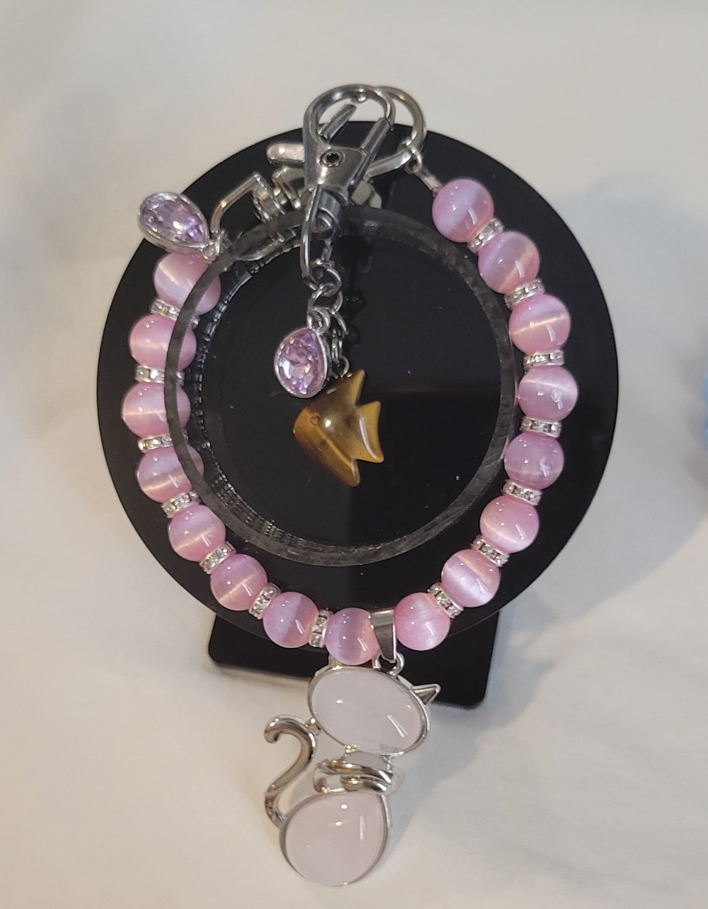 Cat Lovers Bag Chain and Pendant
