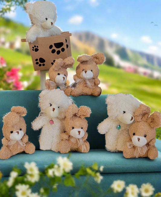 Bears and Bunnies Bag Charm Or Gender Reveal