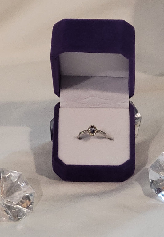 Tanzanite And Silver Ring