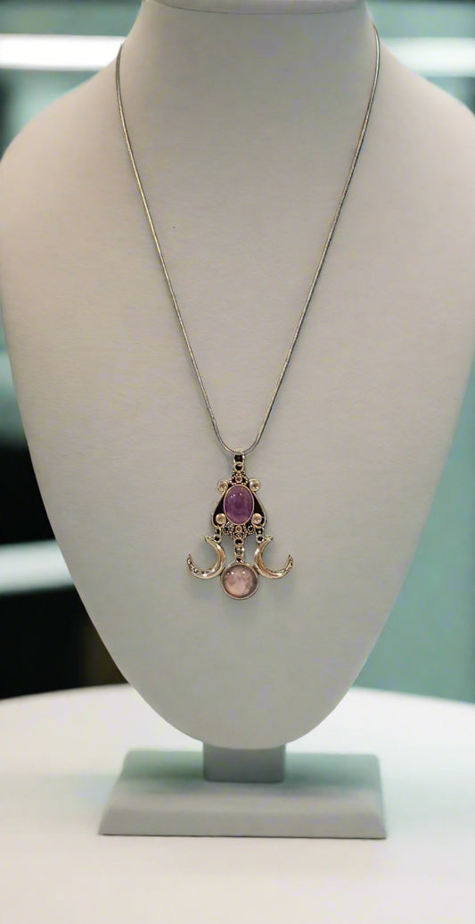 Amathyst Moon Necklace