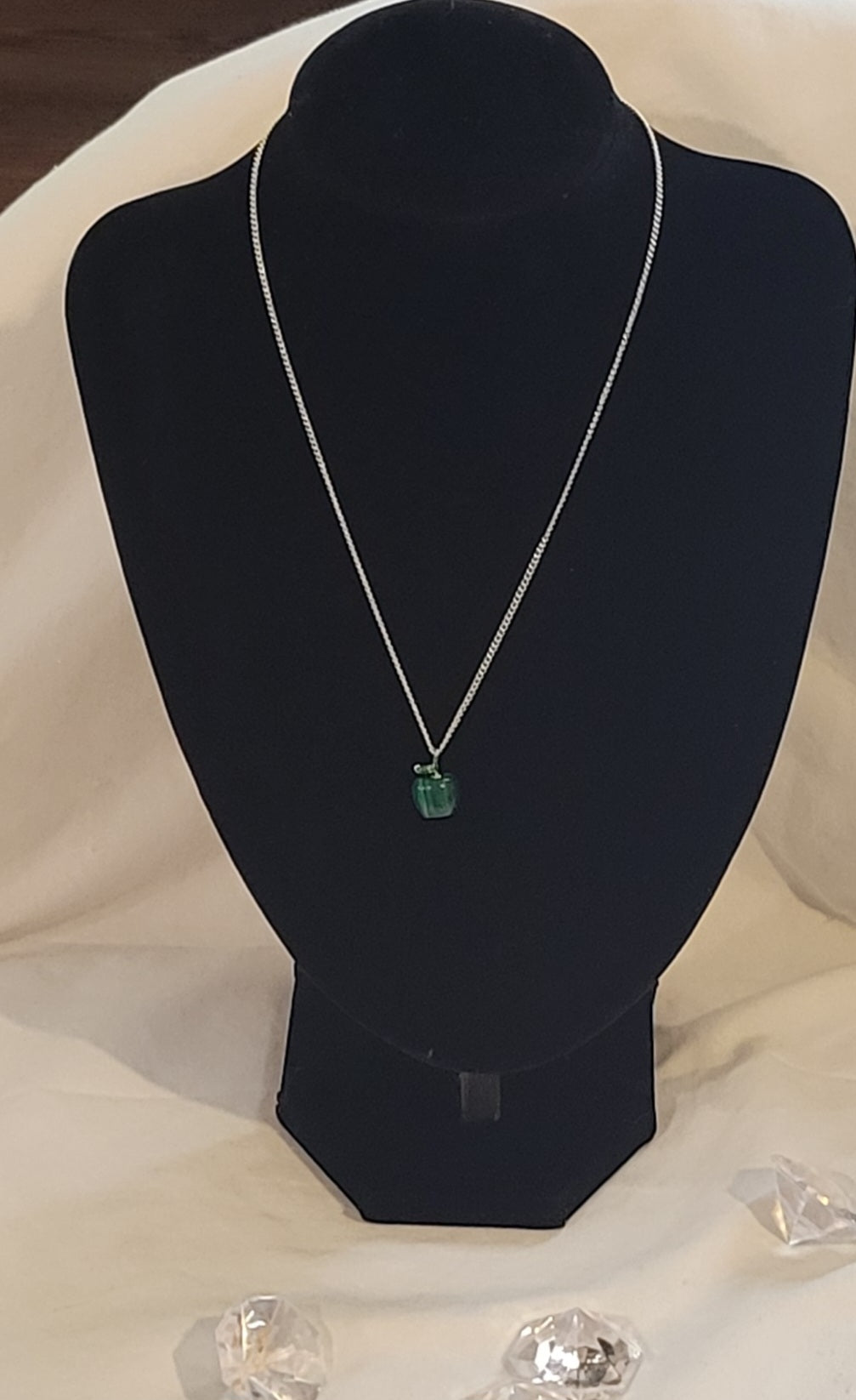 Malachite Apple Gold Necklace